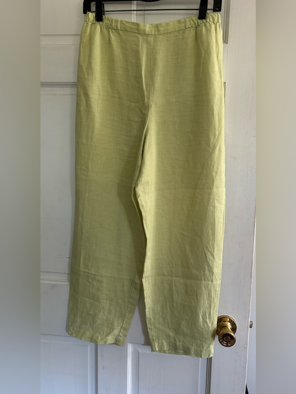 Eileen Fisher Light Lime Wide Leg Pants